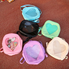 Love Heart Shape Backpacks School Shoulder Bags For Teenager Girls