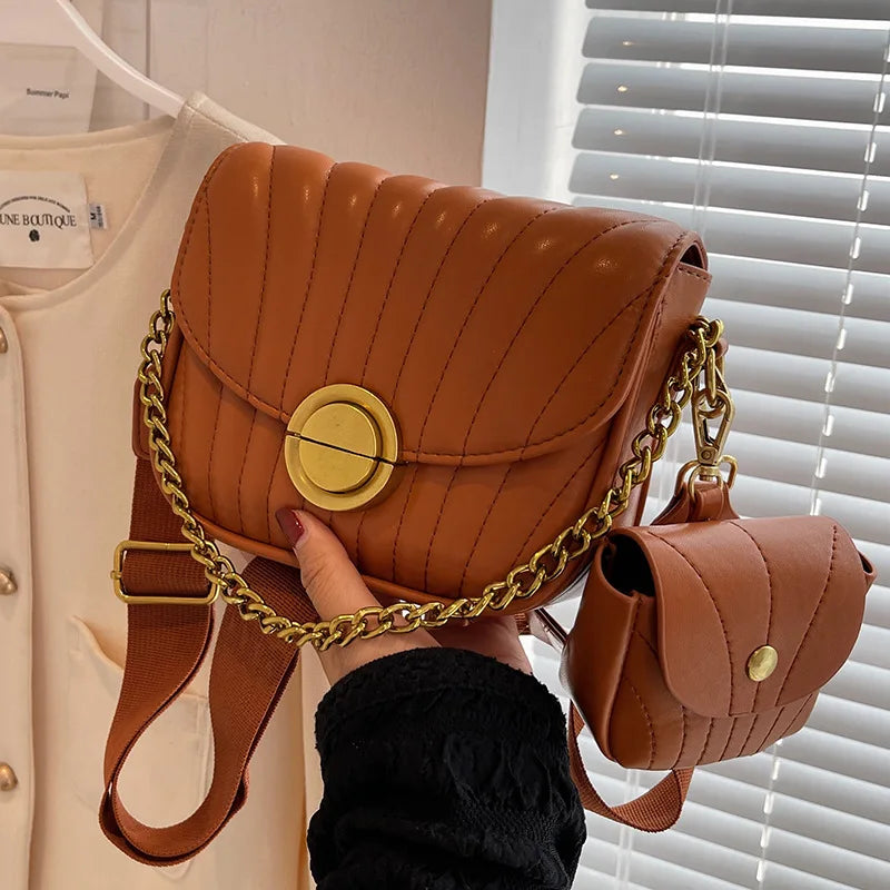Summer Rhombus Saddle Bag Broadband Messenger Bag Women's Handbag