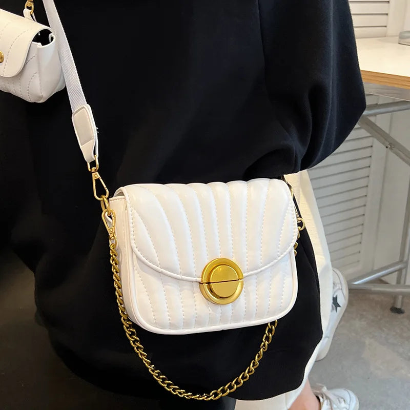 Summer Rhombus Saddle Bag Broadband Messenger Bag Women's Handbag