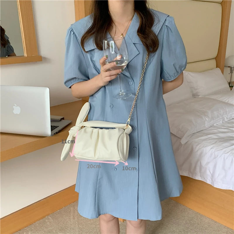 Summer Cloud Rabbit Ear Messenger Bag for Women