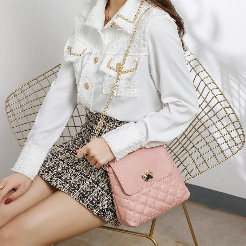 Embroidered Crossbody Bag Women Bucket Bag
