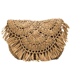 Summer Straw Bags Tassel Woven Handbags