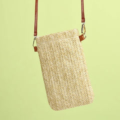 Summer Woven Bag Retro Portable Straw Woven Bag Messenger Handbag