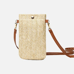 Summer Woven Bag Retro Portable Straw Woven Bag Messenger Handbag