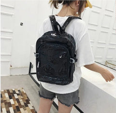 Transparent PVC Large Capacity Backpack for Women Men Casual Outdoor Beach