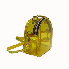 Clear PVC Mini Shoulder Bag for Women Casual Crossbody Jelly Handbag