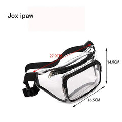 Clear PVC Beach Sports Waist Bag for Women
