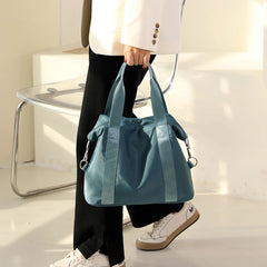 Travel Gym Duffle Bag for Women Men Nylon Shoulder Handbag