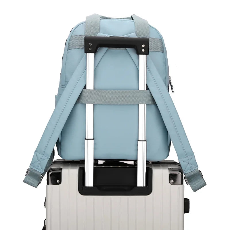 Travel Nylon Women Backpack Casual Waterproof Youth Lady School Bag