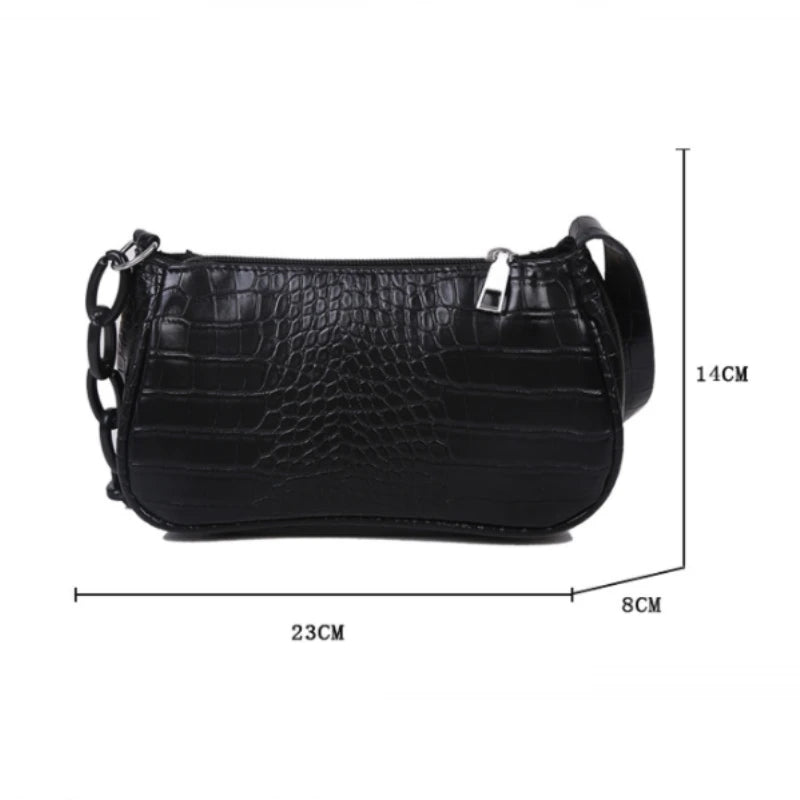 Women's PU Leather Milk Tea Sling Handbag
