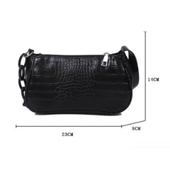 Women's PU Leather Milk Tea Sling Handbag