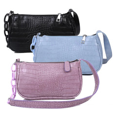 Women's PU Leather Milk Tea Sling Handbag