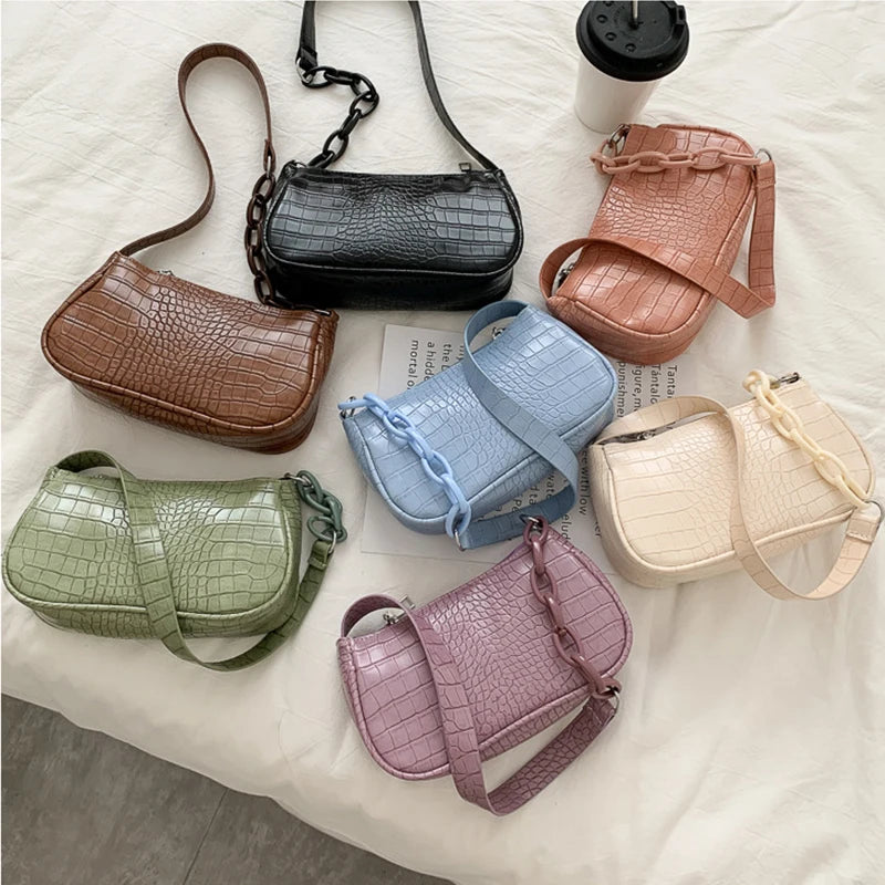 Women's PU Leather Milk Tea Sling Handbag