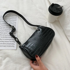 Women's PU Leather Milk Tea Sling Handbag