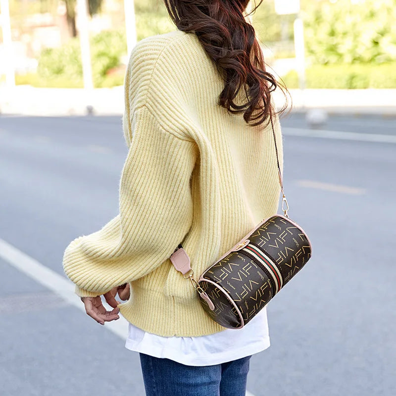 Small Round Bag Letter Crossbody Bags for Women