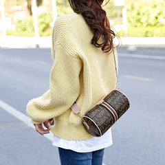Small Round Bag Letter Crossbody Bags for Women