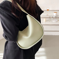 Women Underarm Bags Wide Shoulder Straps Solid All-match Handbags