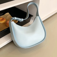Women Underarm Bags Wide Shoulder Straps Solid All-match Handbags