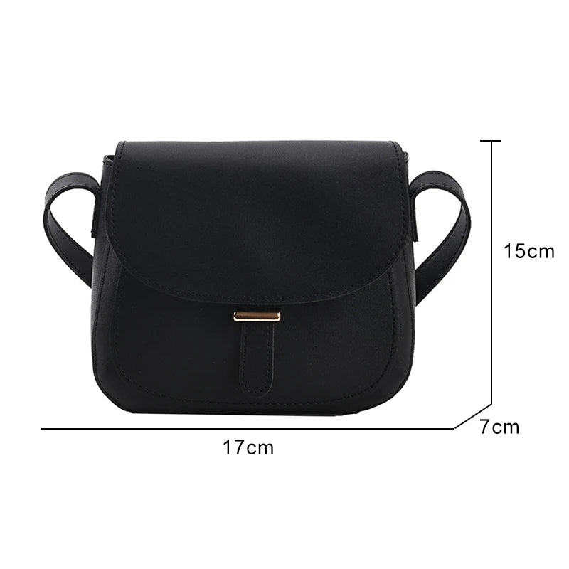 Small PU Leather Shoulder Bag for Women Crossbody with Long Strap