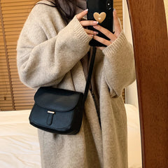 Small PU Leather Shoulder Bag for Women Crossbody with Long Strap