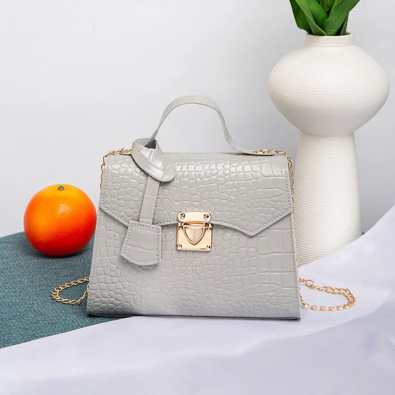 Crocodile Pattern Totes Handbag One-shoulder Messenger Bag