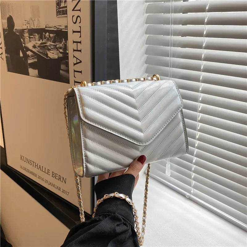 Retro Rhombus Shoulder Bag Small Square Messenger Bag