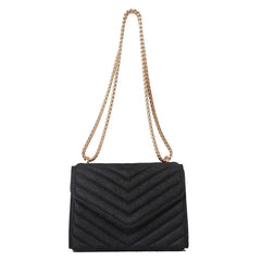 Women Shoulder Bag Handbags Striped Chain Strap Crossbody Bags