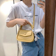 Women Small Square Bag High PU Leather Fashionable Ladies Messenger Bag