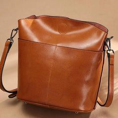 Leather Shoulder Bag Casual Women's Bag All-match Leather Messenger Bag