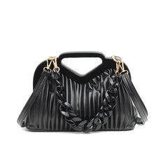 Women's Shoulder Bags Chain Quilted Pleated Handbag Clutch Bags Ladies Bag