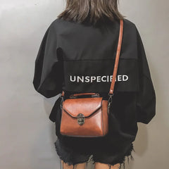 Vintage Casual Women Flap Leather Small Package Female Handbags