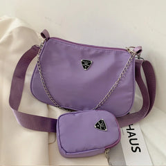 Vintage One Shoulder Crossbody Bag Chain PU Leather Women's Handbag