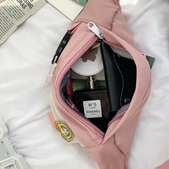 Canvas Waist Bag Leisure Fanny Pack For Women
