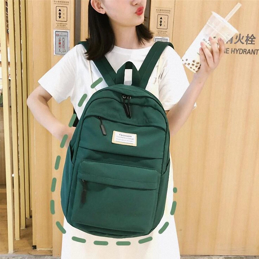Waterproof Nylon Backpack for Women Travel Backpacks Female School Bag