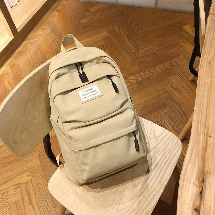 Waterproof Nylon Backpack for Women Travel Backpacks Female School Bag