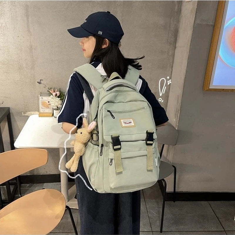 Waterproof Nylon Women Backpack Multilayer Travel bag