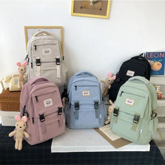 Waterproof Nylon Women Backpack Multilayer Travel bag