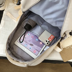 Waterproof Nylon Women Backpack Japanese Female Schoolbag