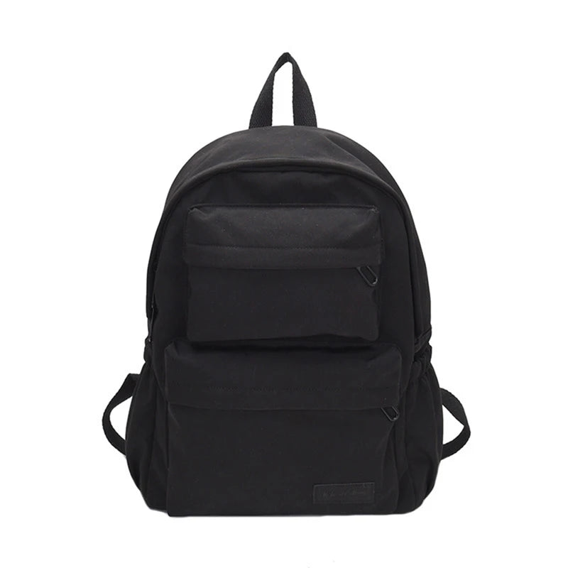 Waterproof Nylon Women Backpack Solid Casual Backpack for Teenagers Women