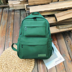 Waterproof Nylon Women Backpack Solid Casual Backpack for Teenagers Women