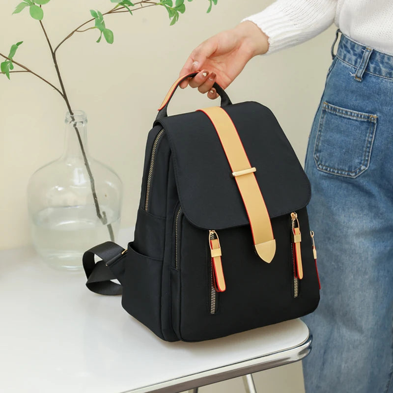 Waterproof Oxford Cloth Women Backpack Light Travel Bagpacks School Bags