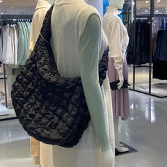 Winter Big Shoulder Bag Space Cotton Handbag Woman Casual Tote
