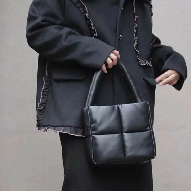Winter Single Shoulder Tote Women Space Pad Cotton Feather Down Bag