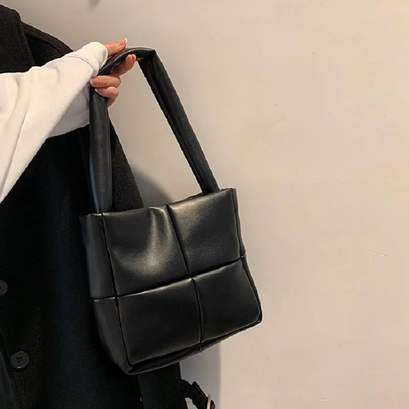 Winter Single Shoulder Tote Women Space Pad Cotton Feather Down Bag