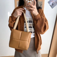 Winter Single Shoulder Tote Women Space Pad Cotton Feather Down Bag