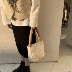 Winter Single Shoulder Tote Women Space Pad Cotton Feather Down Bag