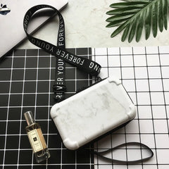 Women Marbling Totes Mini Shoulder Bag Clutch Bag