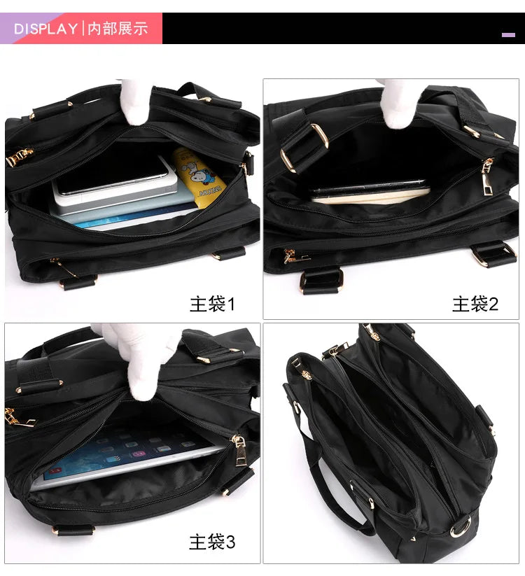 Nylon Women's Travel Bag Tote Shoulder Handbag