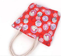 Women Casual Shoulder Bags Flowers Tower Shopping Bags Beach Bags