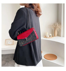 Women Cross Body Bags Chain Sequins Shoulder Bags Small Summer Phone